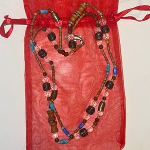 Long beaded necklace